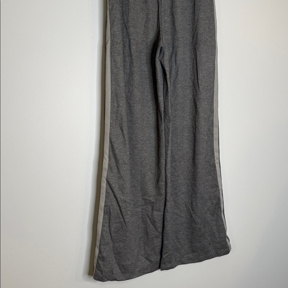 NWOT Halara ribbed high waisted wide leg lounge pants size small grey - Picture 7 of 11